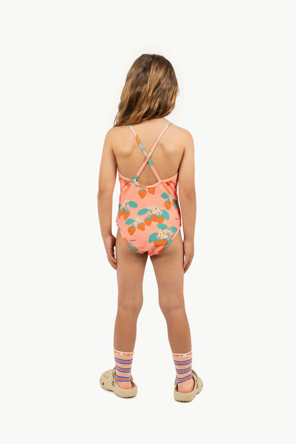 Tiny Cottons Strawberries Swimsuit - Dark Pink