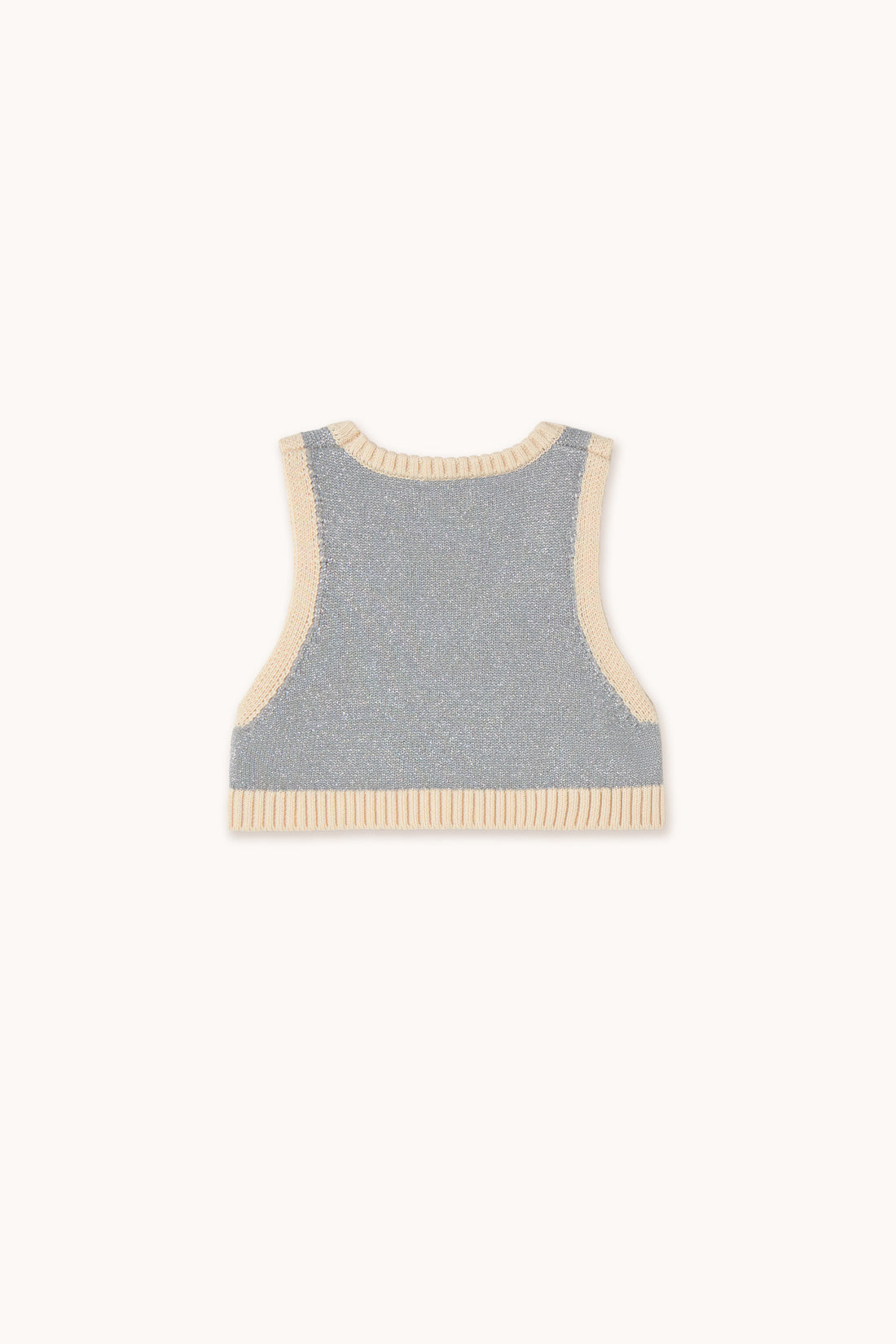 Tiny Cottons Metallic Top - Silver Metallic