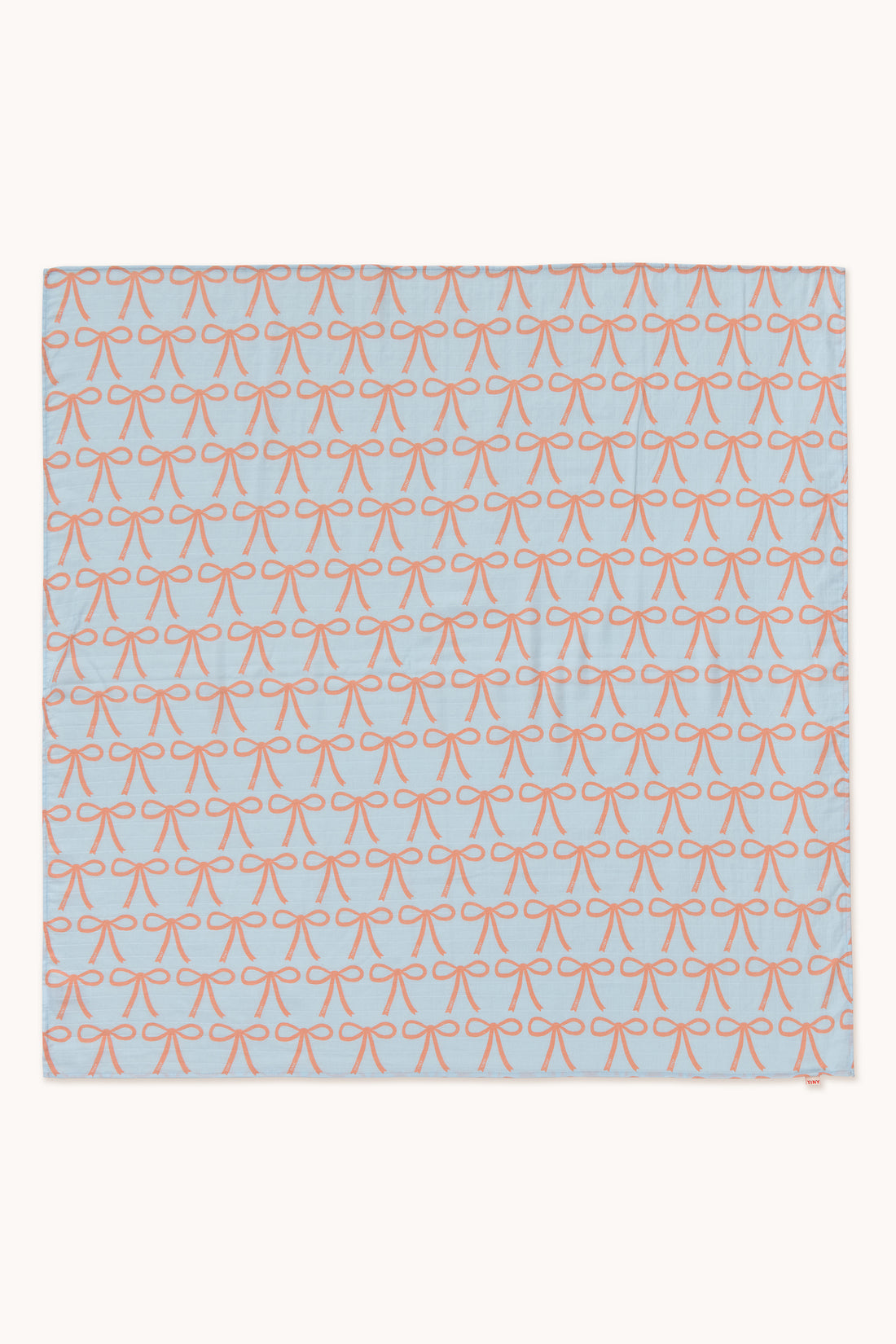 Tiny Cottons Bows Swaddle - Light Blue
