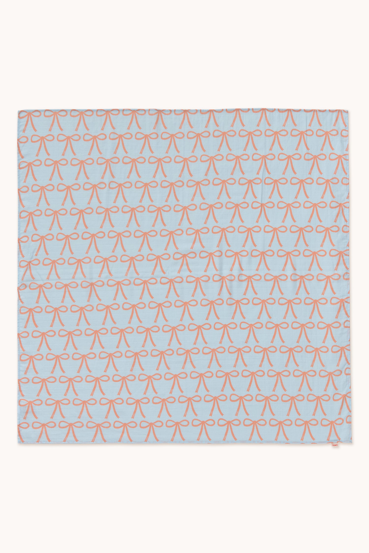 Tiny Cottons Bows Swaddle - Light Blue
