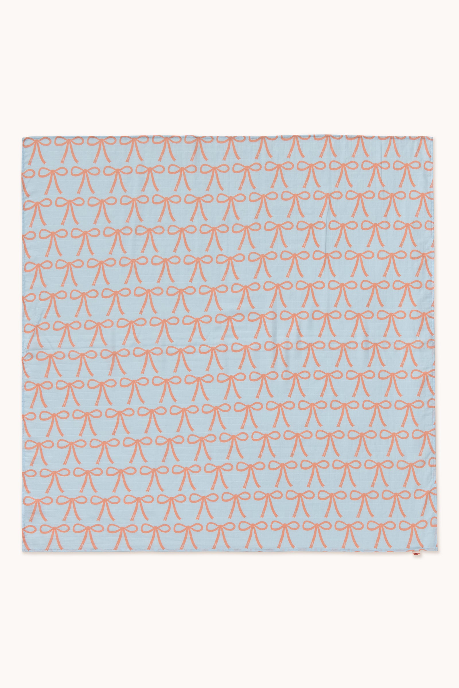 Tiny Cottons Bows Swaddle - Light Blue