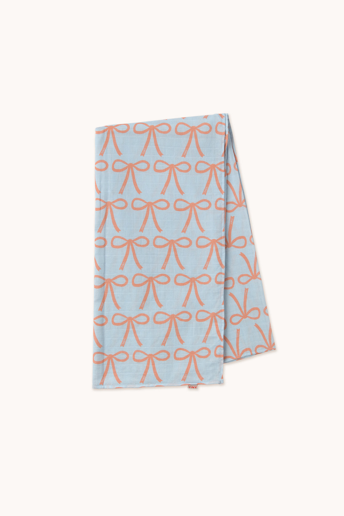 Tiny Cottons Bows Swaddle - Light Blue
