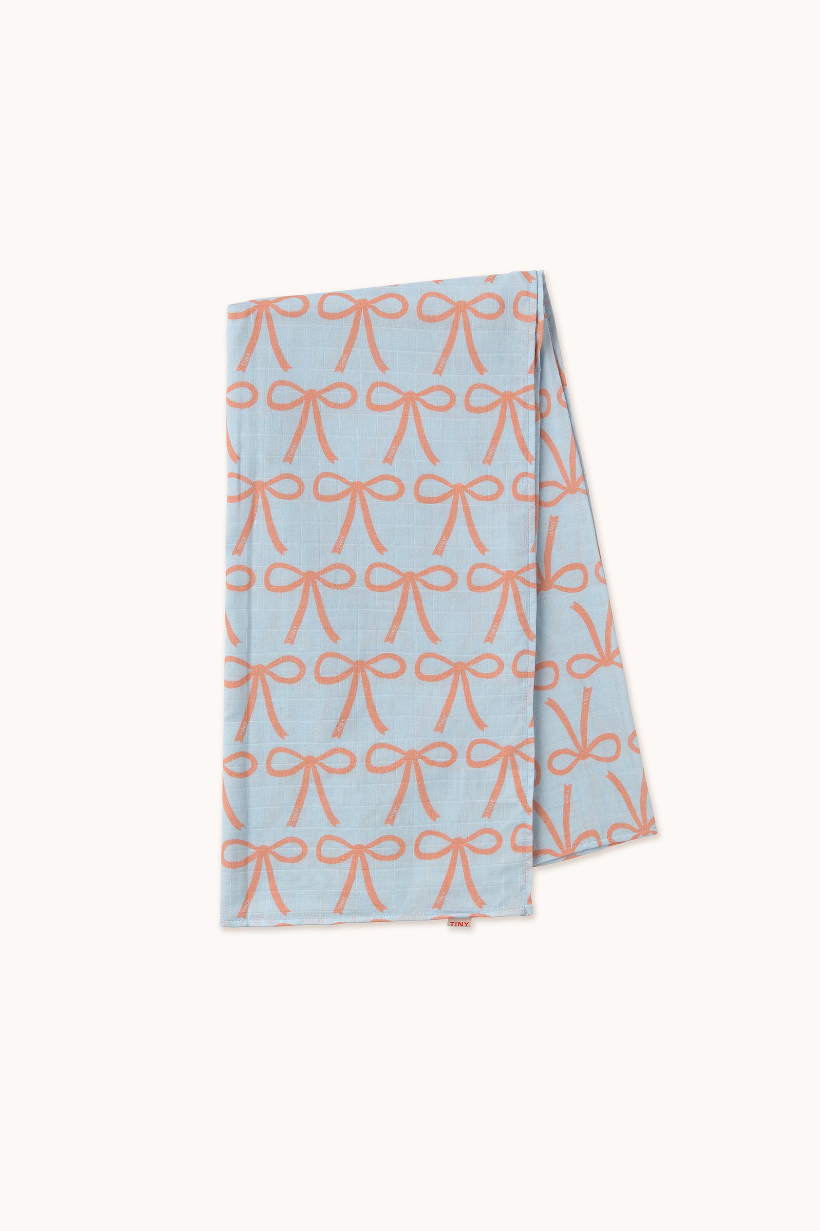Tiny Cottons Bows Swaddle - Light Blue