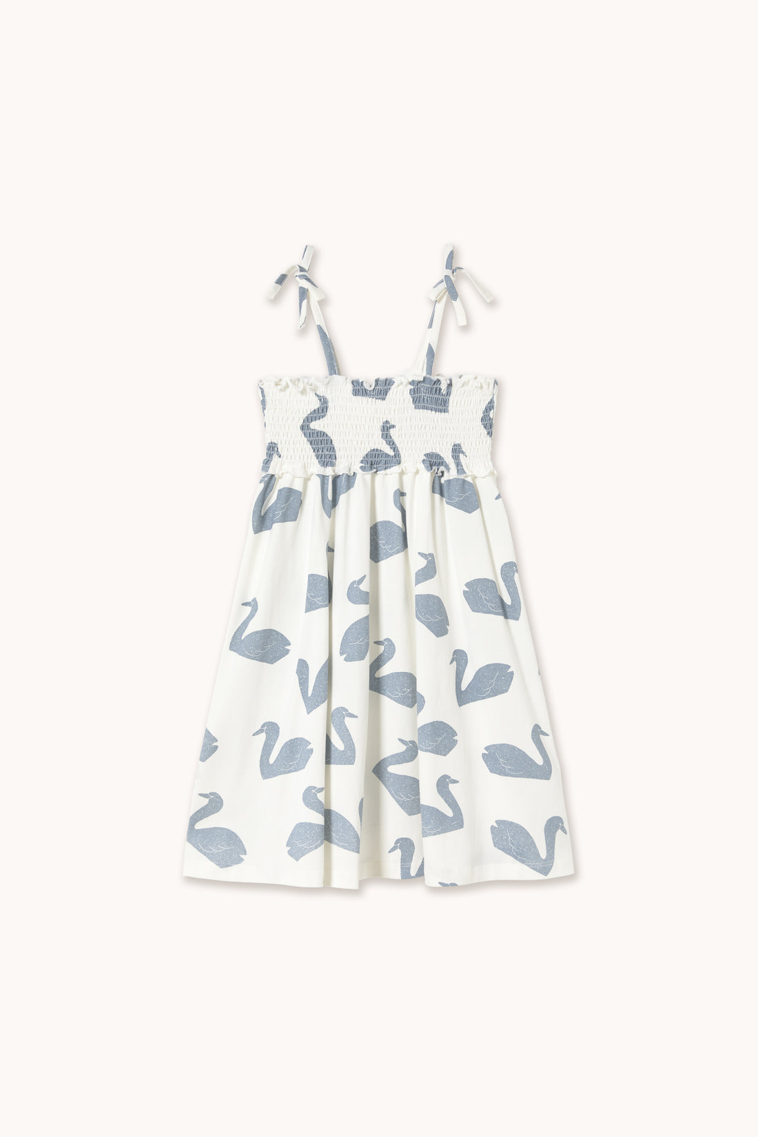 Tiny Cottons Big Swans Knitted Dress - Off-White