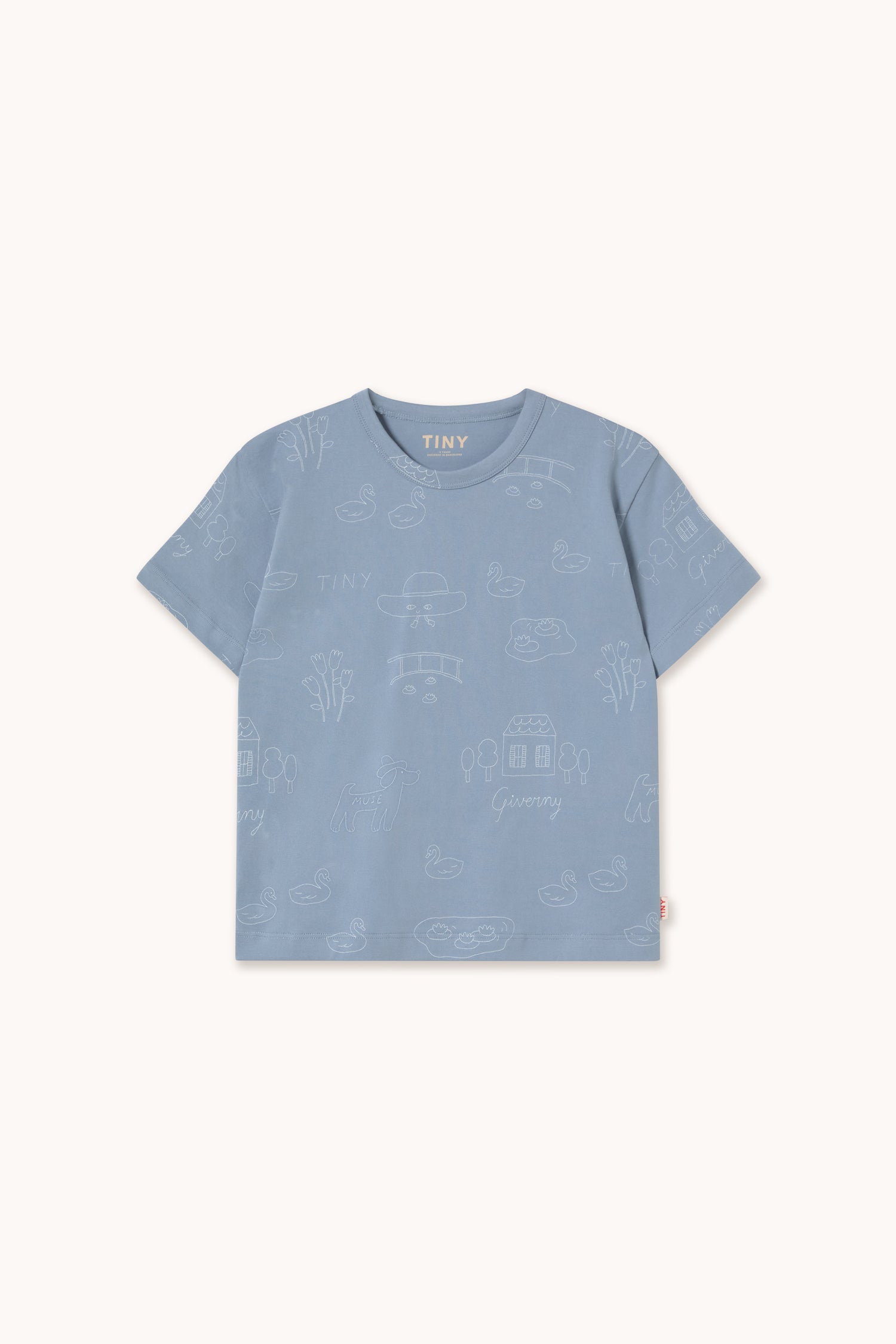 Tiny Cottons Tiny Giverny Knitted Tee - Grey