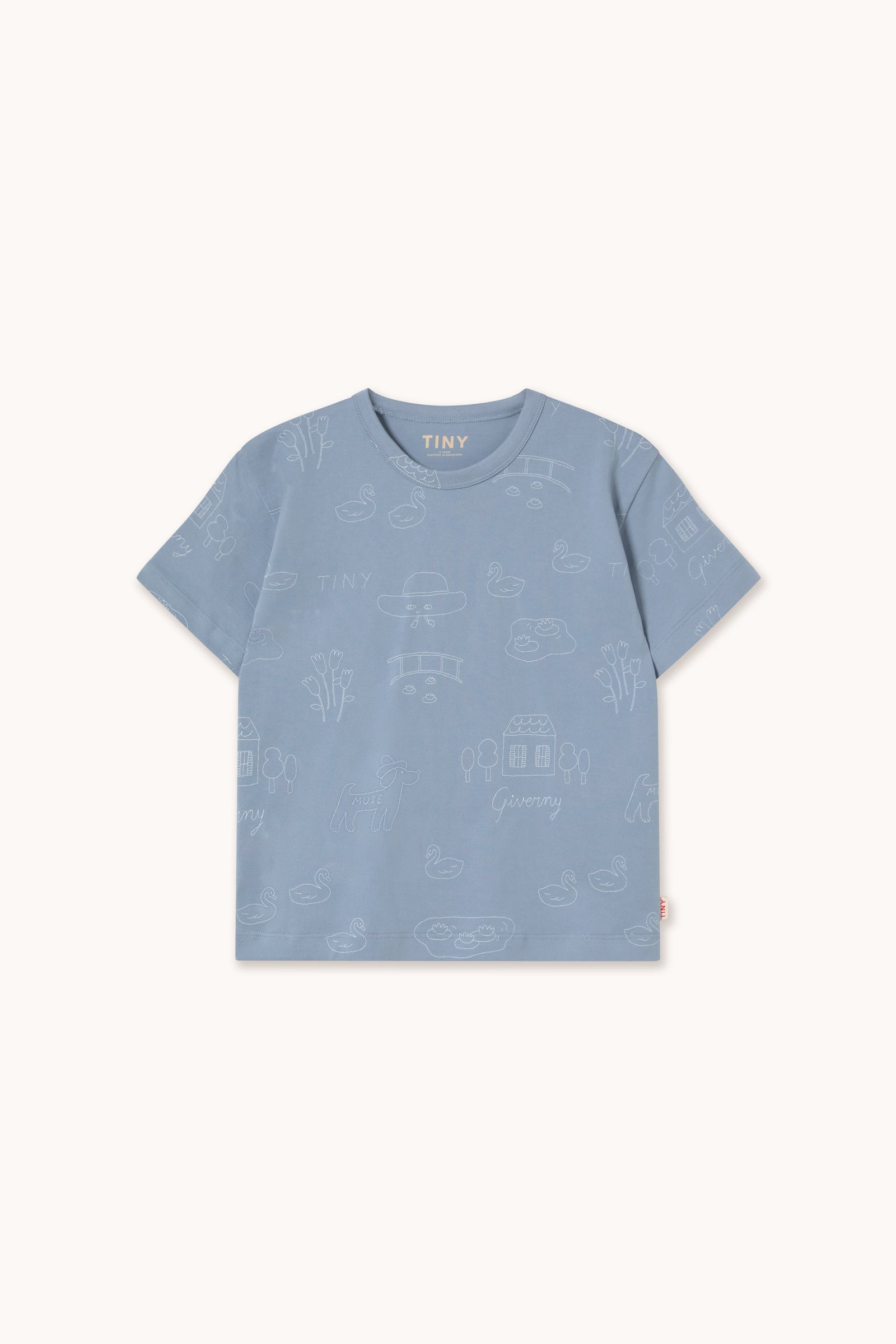 Tiny Cottons Tiny Giverny Knitted Tee - Grey