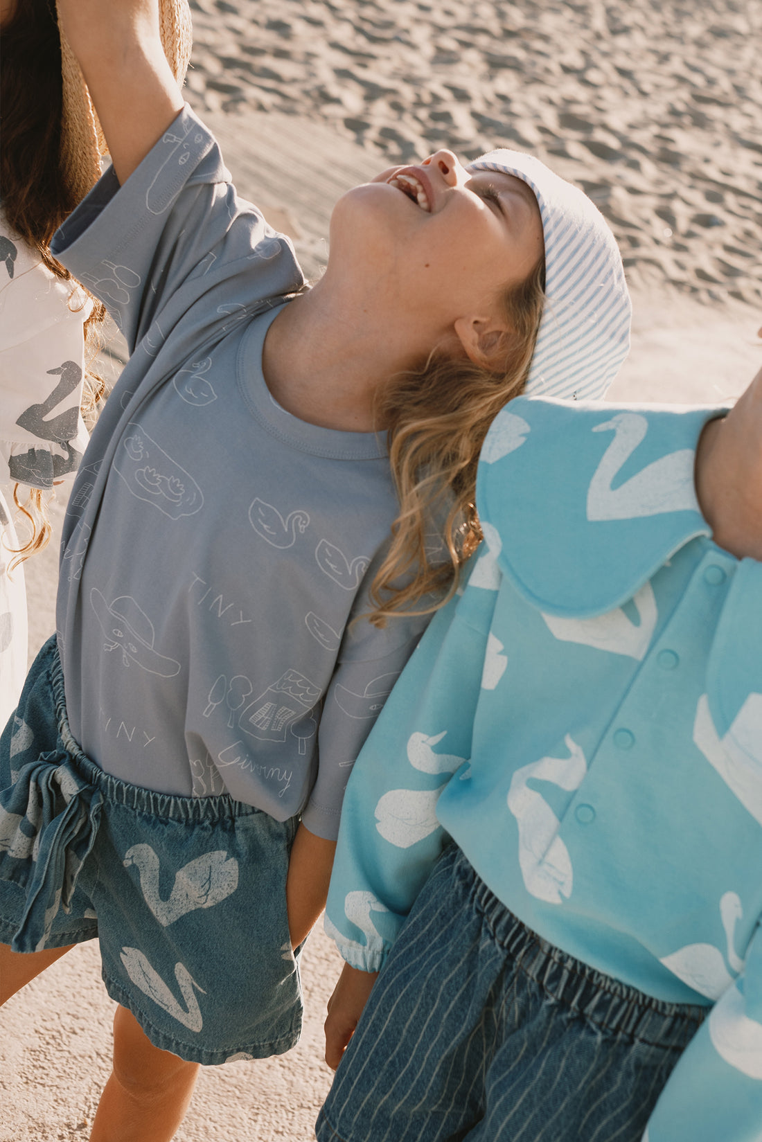 Tiny Cottons Tiny Giverny Knitted Tee - Grey