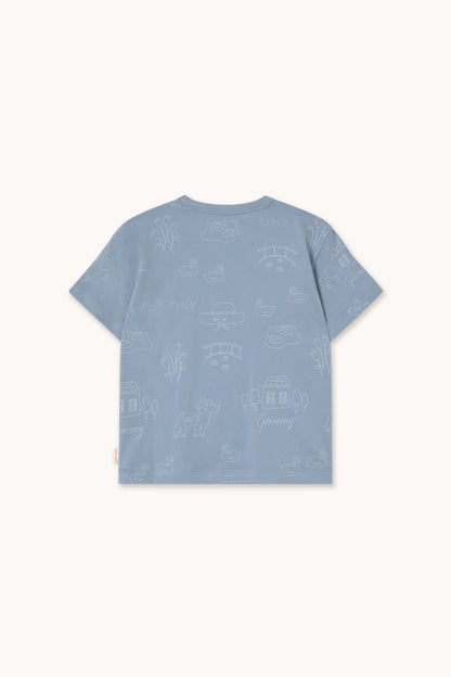 Tiny Cottons Tiny Giverny Knitted Tee - Grey