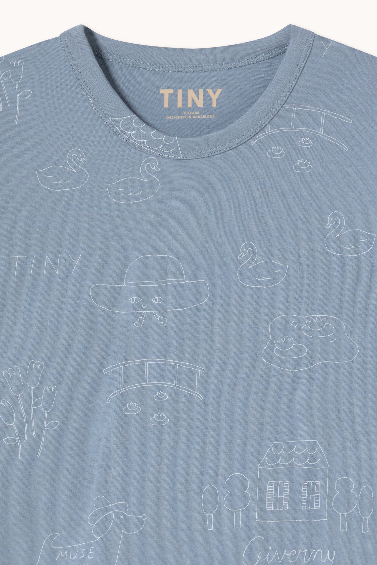 Tiny Cottons Tiny Giverny Knitted Tee - Grey
