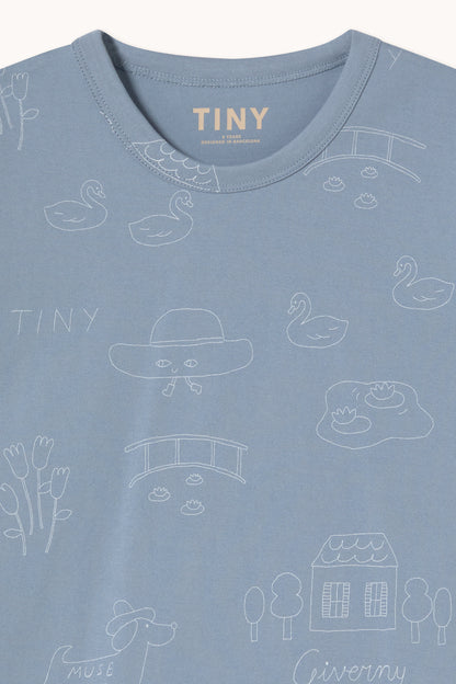 Tiny Cottons Tiny Giverny Knitted Tee - Grey