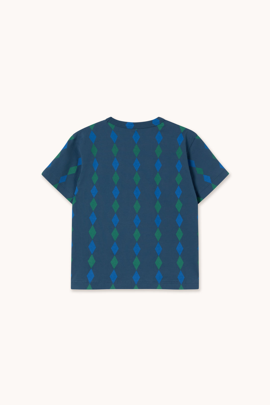 Tiny Cottons Diamonds Knitted Tee - Light Navy