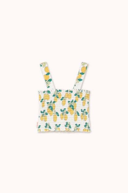 Tiny Cottons Oranges Top - Off White