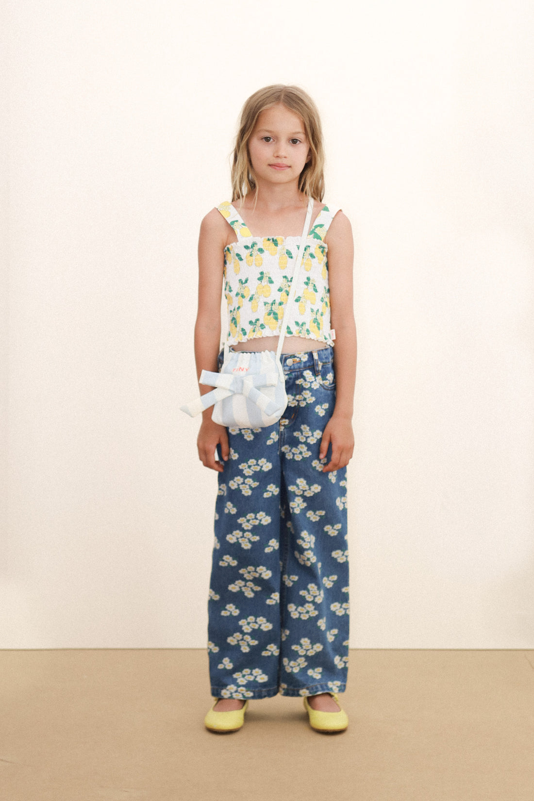 Tiny Cottons Blossoms Denim Jeans - Medium Wash Denim