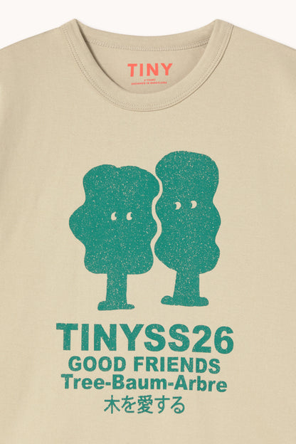 Tiny Cottons Trees Graphic Tee - Dark Vanilla