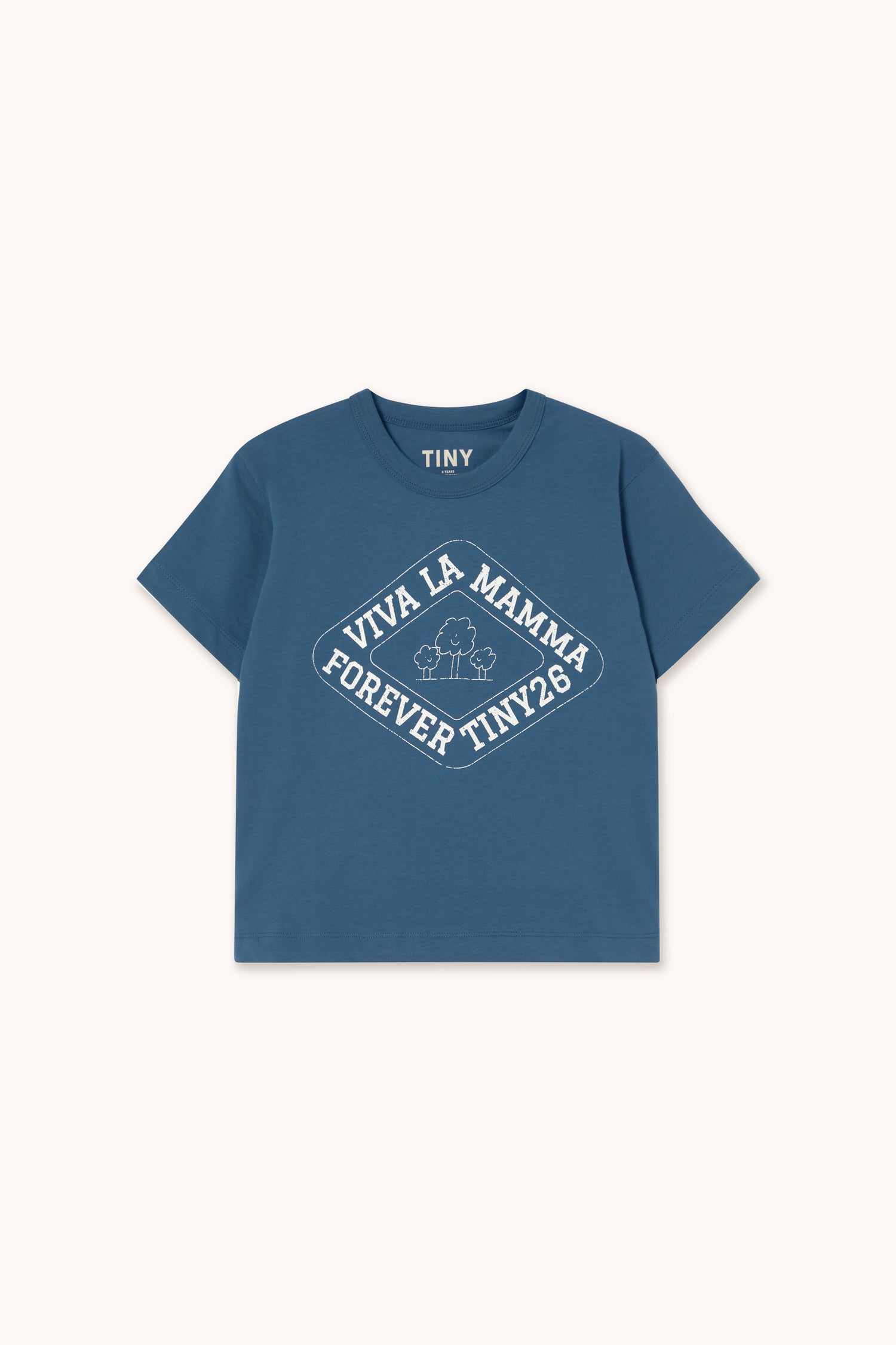 Tiny Cottons Viva La Mamma Graphic Tee - Light Navy
