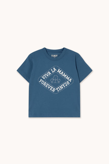 Tiny Cottons Viva La Mamma Graphic Tee - Light Navy