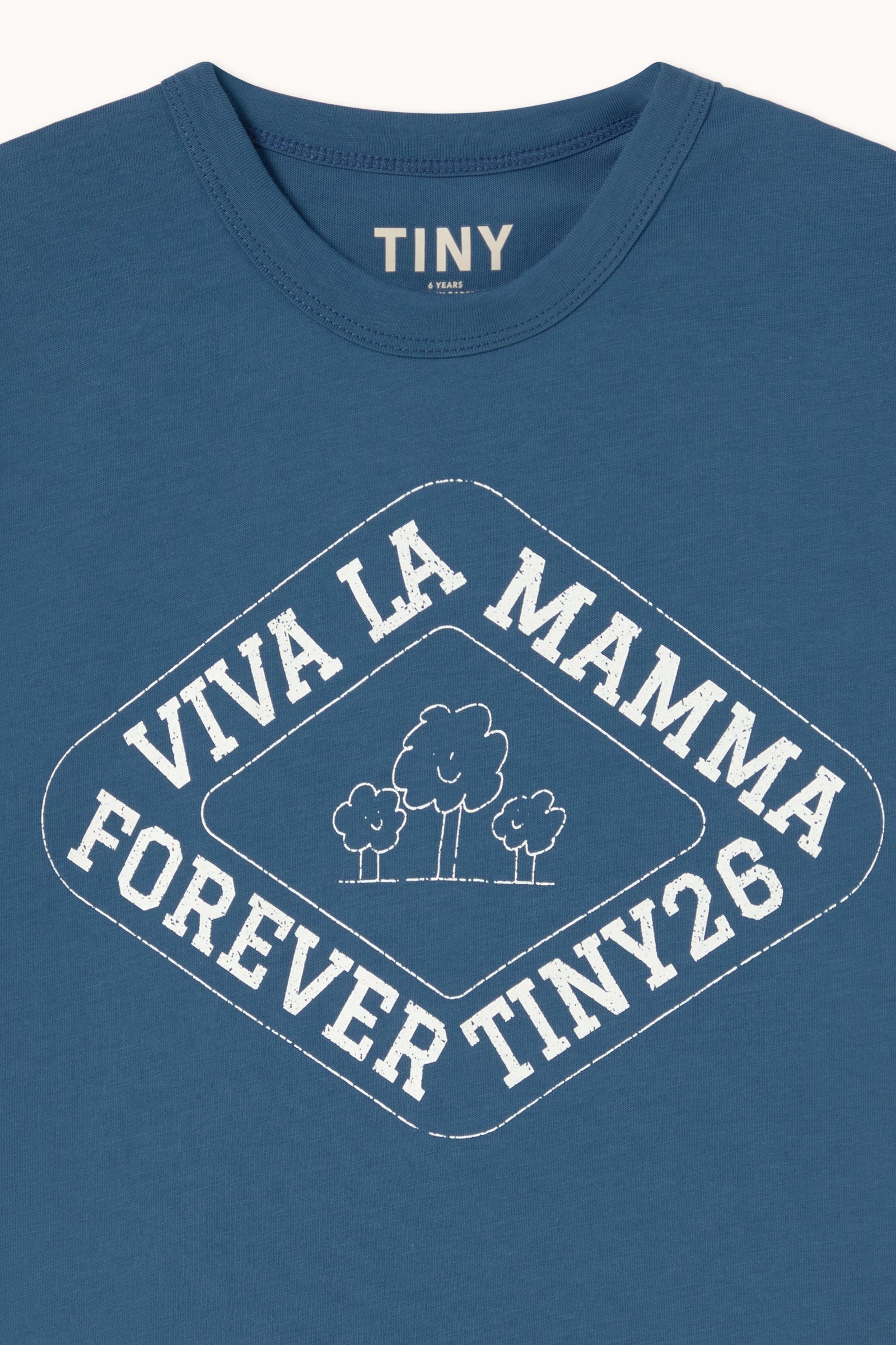 Tiny Cottons Viva La Mamma Graphic Tee - Light Navy