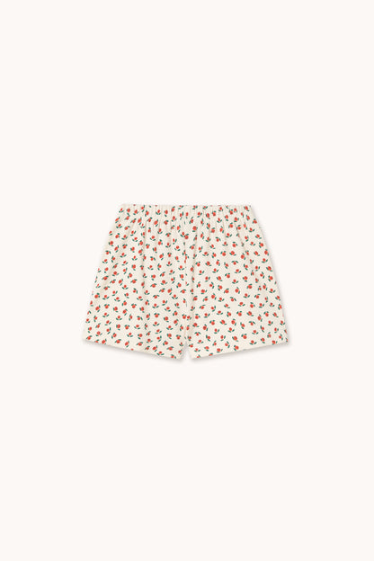 Tiny Cottons Tiny Roses Rib Short - Off-White