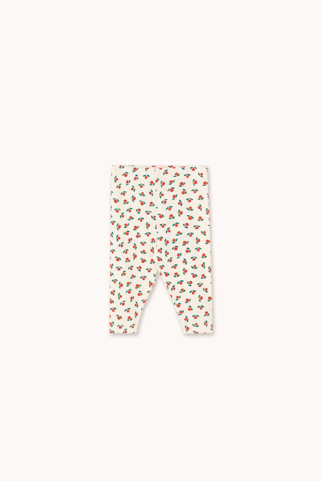 Tiny Cottons Tiny Roses Rib Baby Pant - Off-white