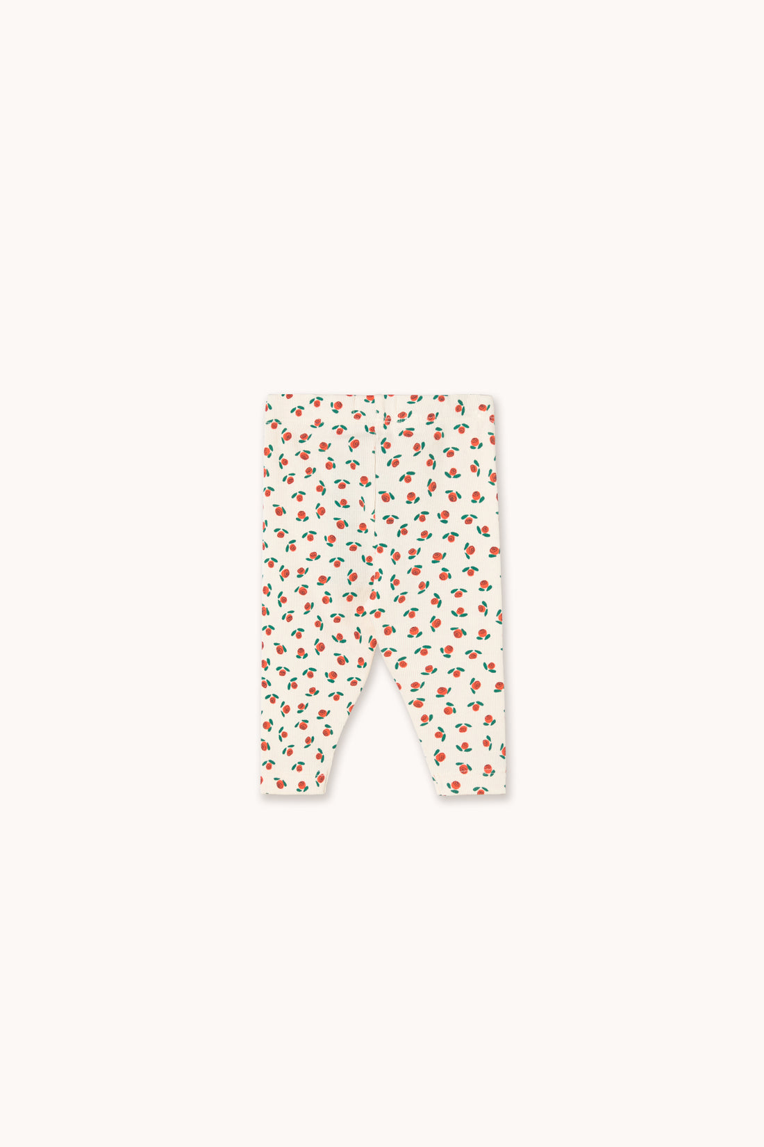 Tiny Cottons Tiny Roses Rib Baby Pant - Off-white