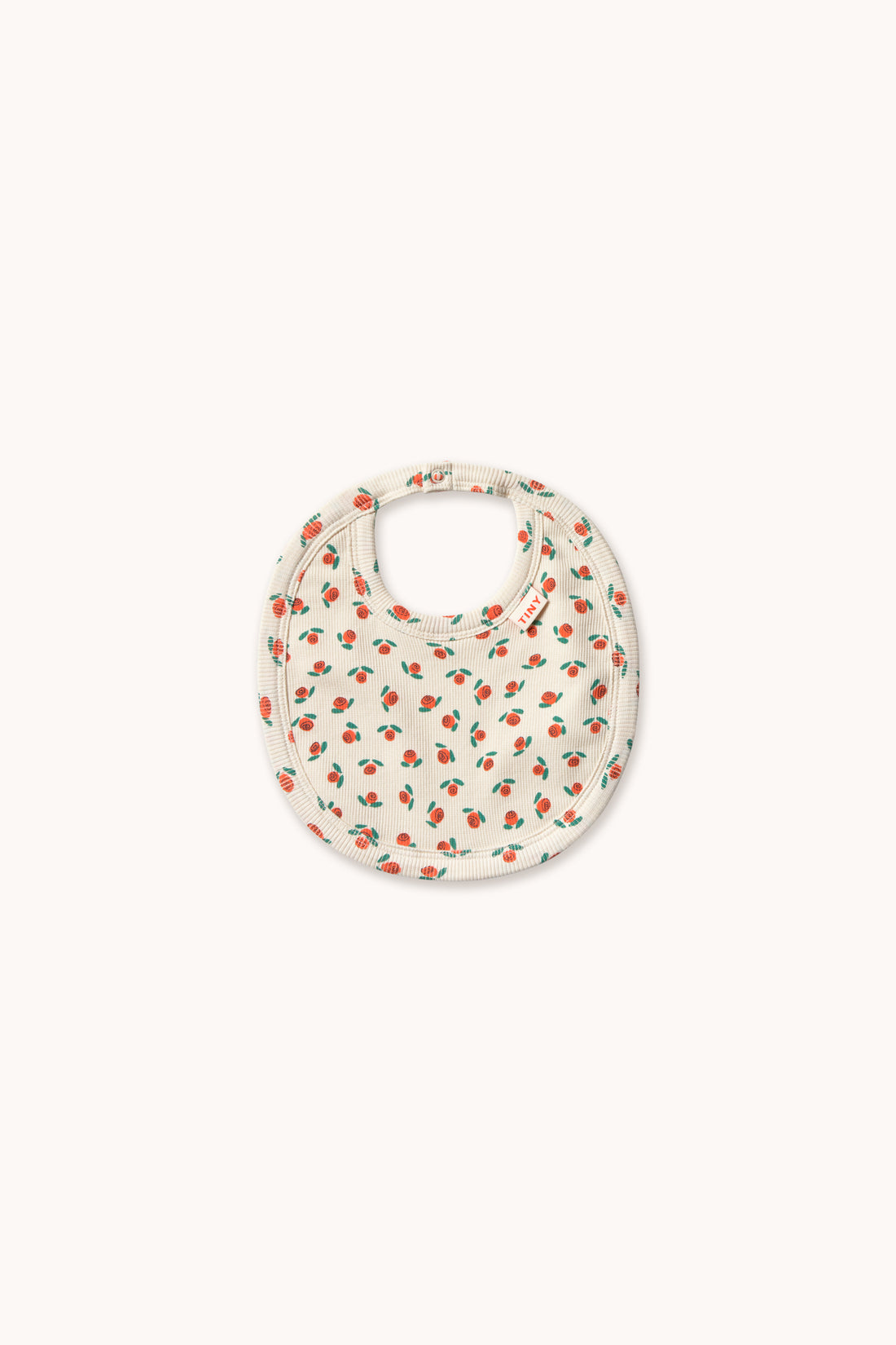 Tiny Cottons Tiny Roses Rib Bib - Off-White