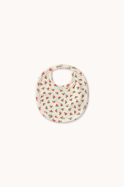 Tiny Cottons Tiny Roses Rib Bib - Off-White