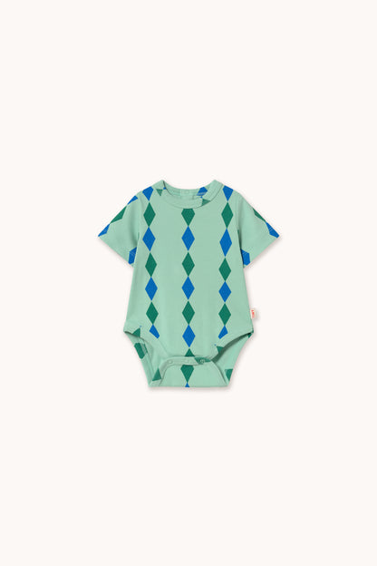 Tiny Cottons Diamonds Rib Body - Washed Emerald