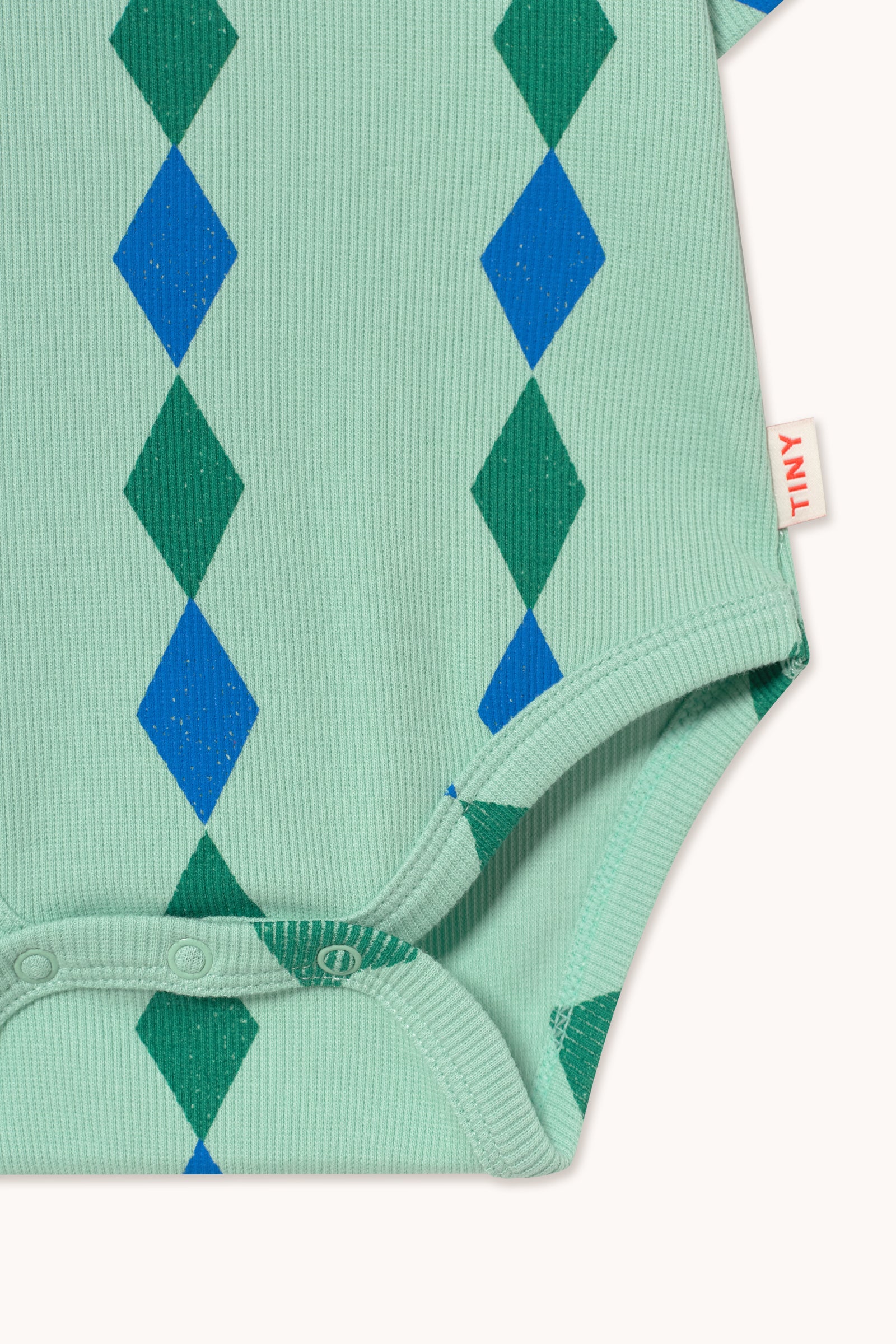 Tiny Cottons Diamonds Rib Body - Washed Emerald