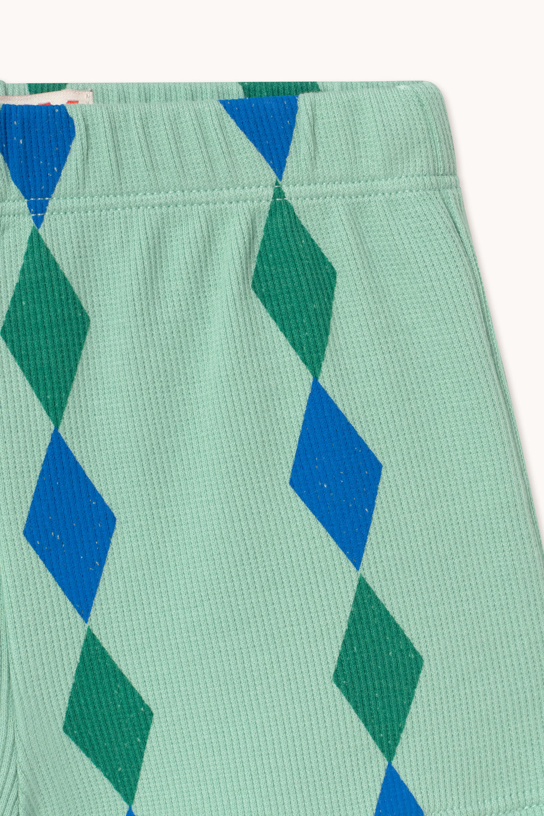 Tiny Cottons Diamonds Rib Baby Short - Washed Emerald