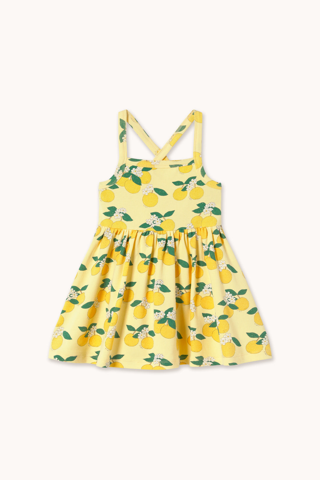 Tiny Cottons Oranges Dress - Mellow Yellow
