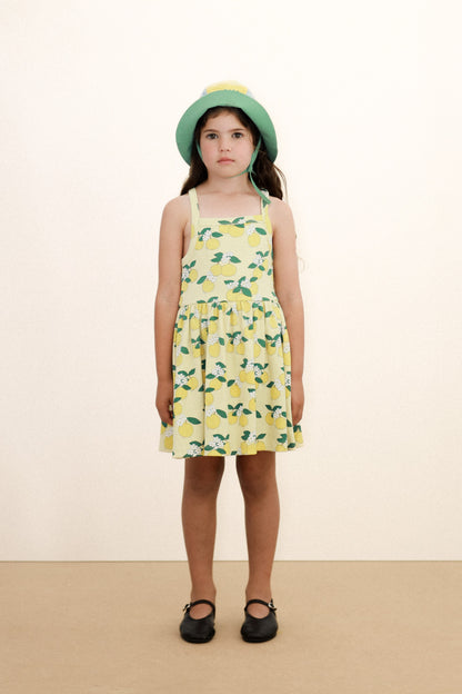 Tiny Cottons Oranges Dress - Mellow Yellow