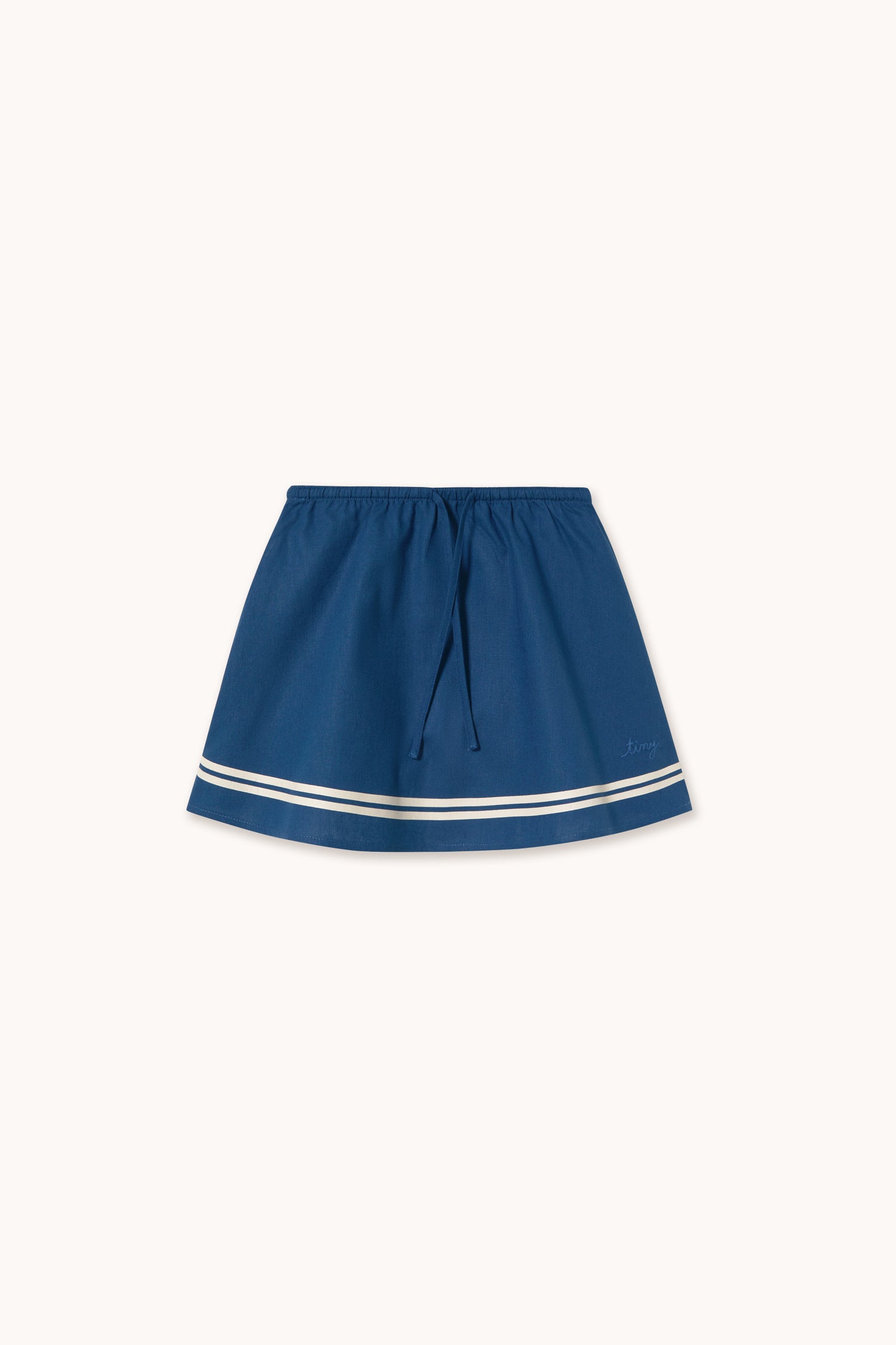 Tiny Cottons Stripes Woven Skirt - Light Navy