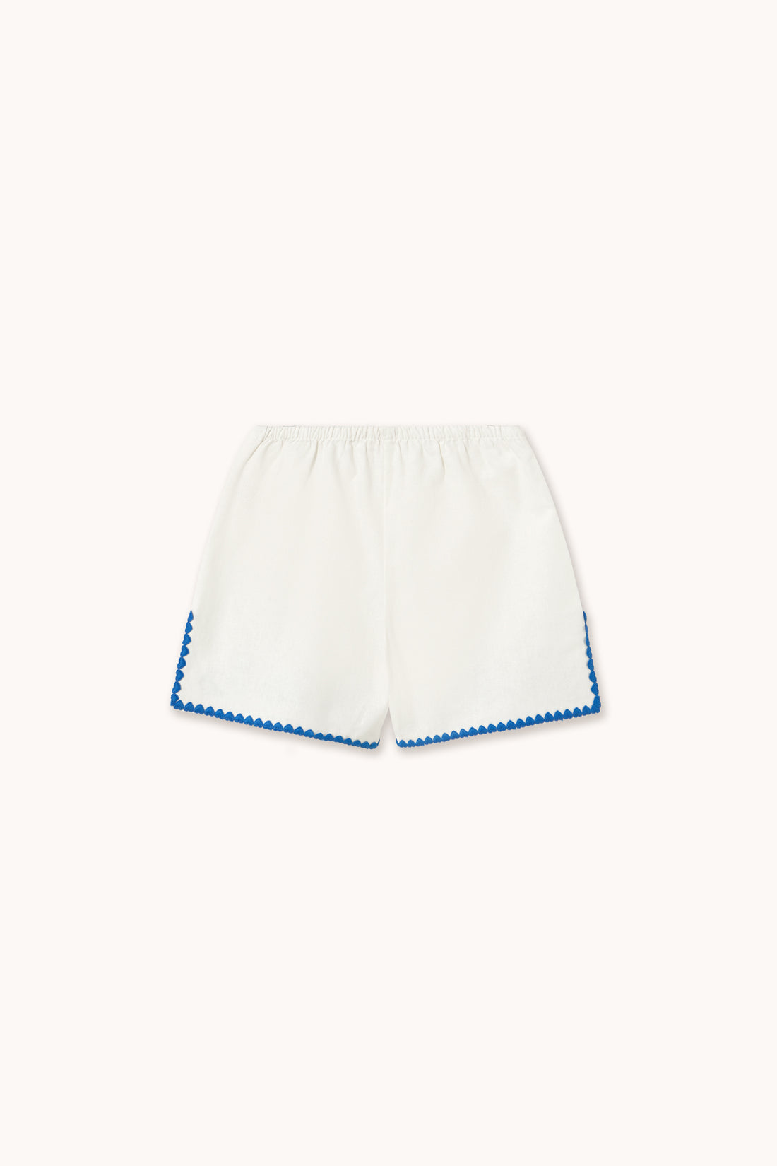 Tiny Cottons Swans Linen Shorts - Off-White