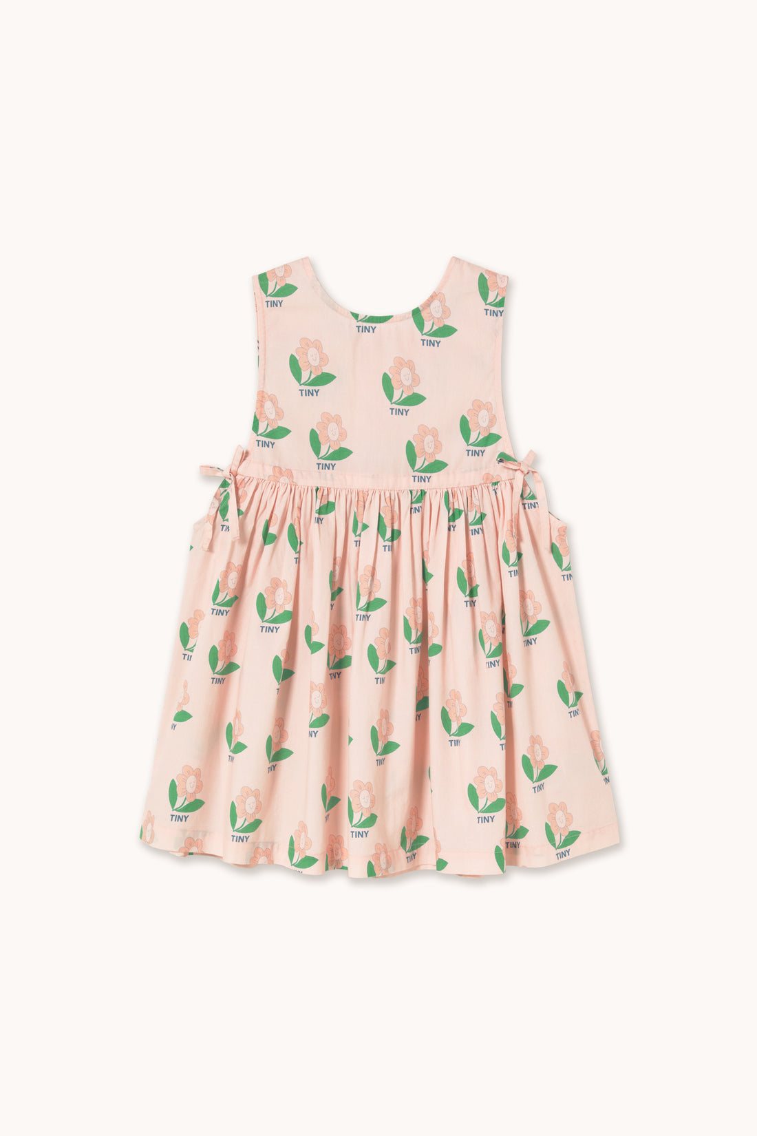 Tiny Cottons Tiny Flower Bows Dress - Pastel Pink