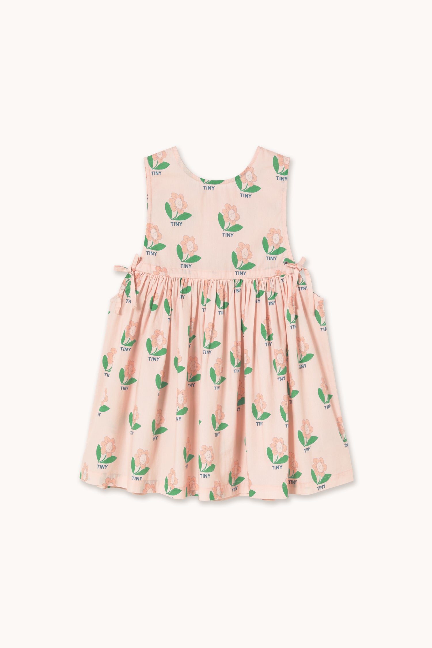 Tiny Cottons Tiny Flower Bows Dress - Pastel Pink