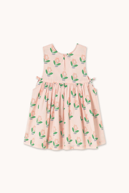 Tiny Cottons Tiny Flower Bows Dress - Pastel Pink