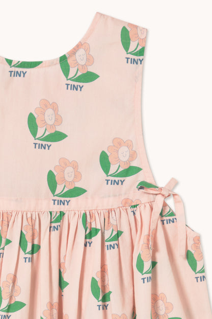 Tiny Cottons Tiny Flower Bows Dress - Pastel Pink