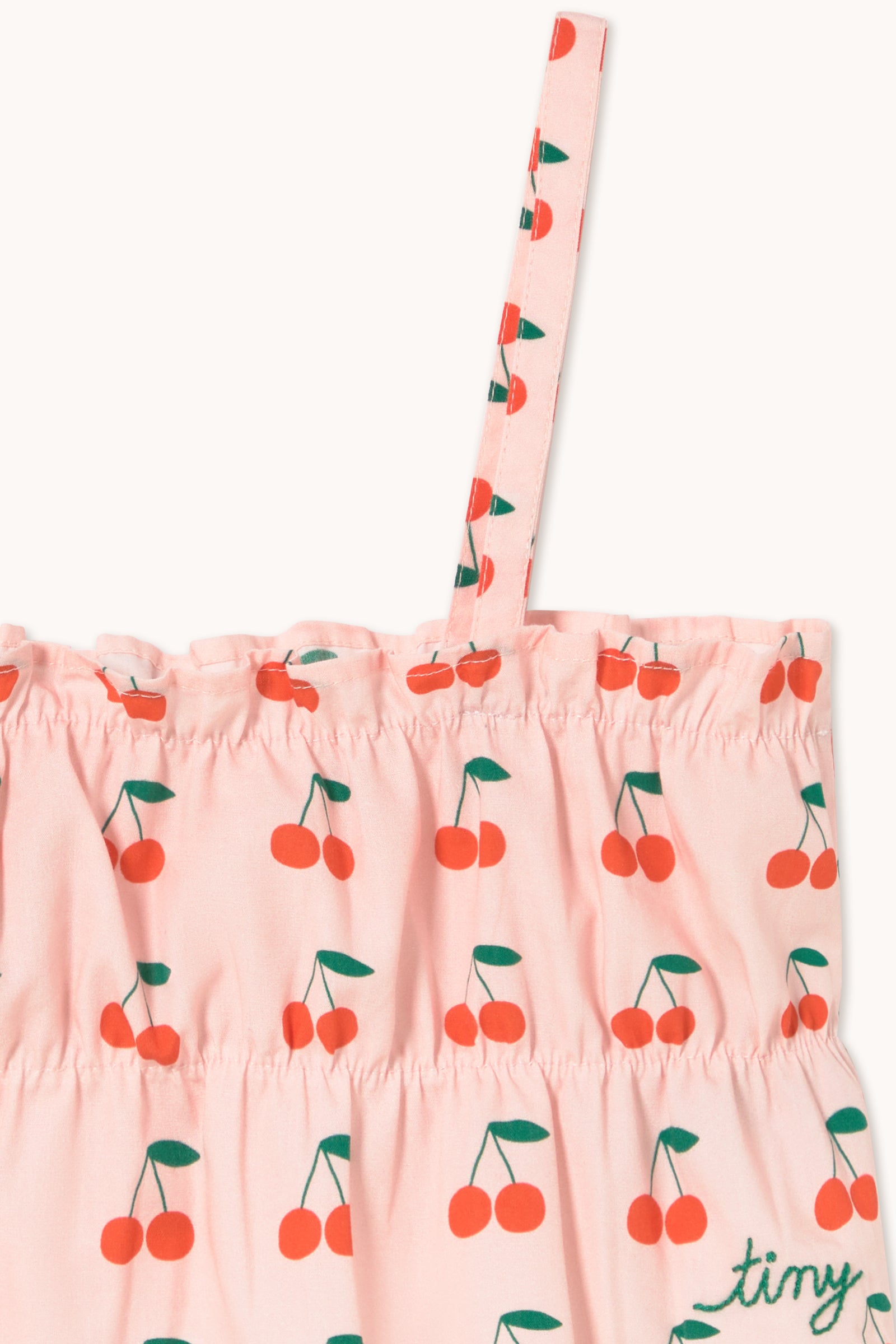 Tiny Cottons Cherries Top - Pastel Pink