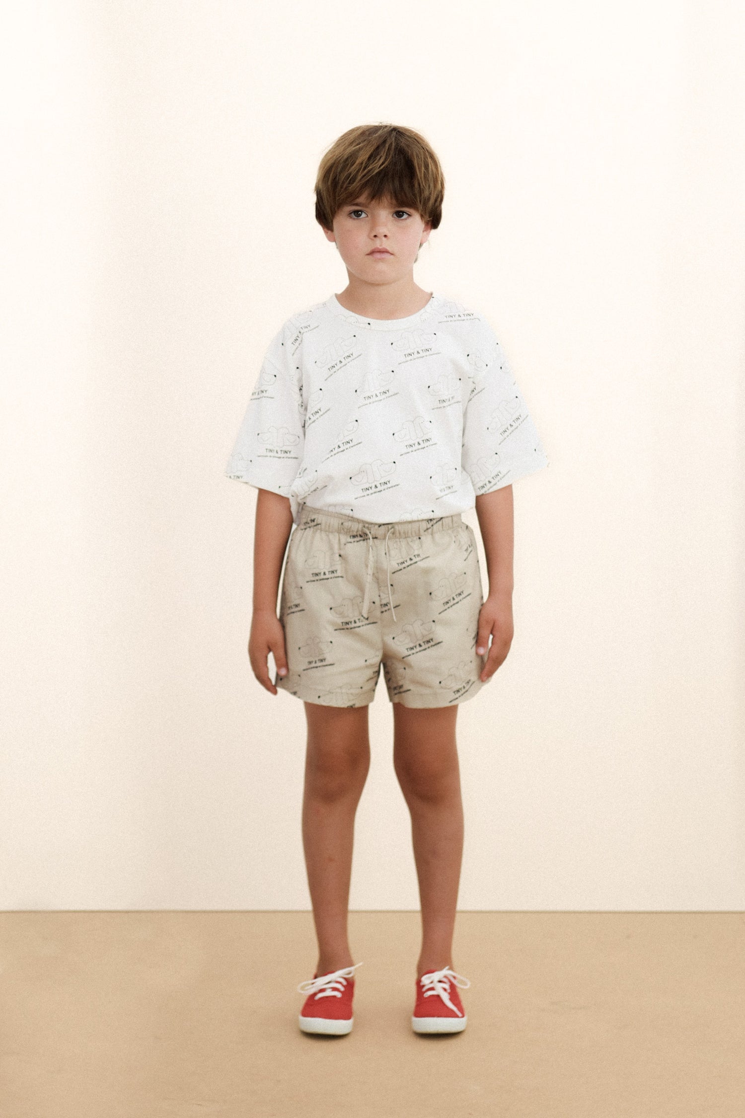 Tiny Cottons Tiny &amp; Tiny Knitted Tee - Off White