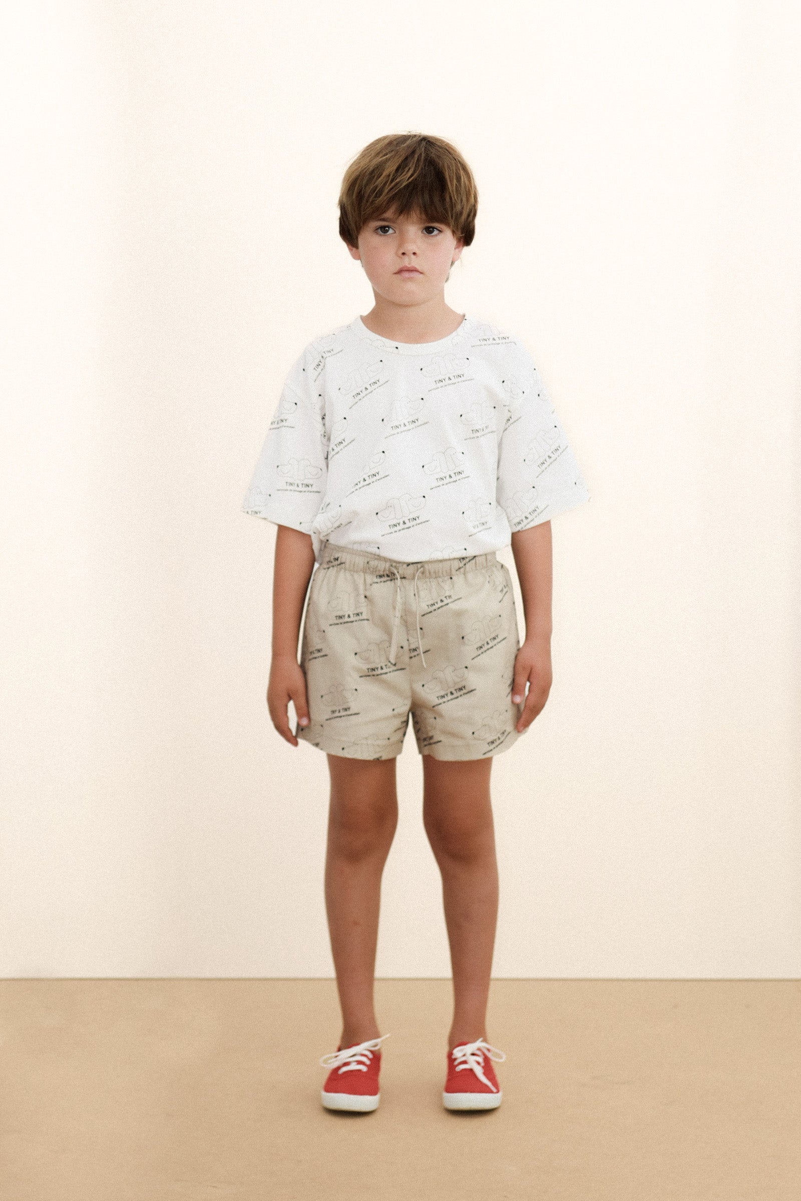 Tiny Cottons Tiny &amp; Tiny Knitted Tee - Off White