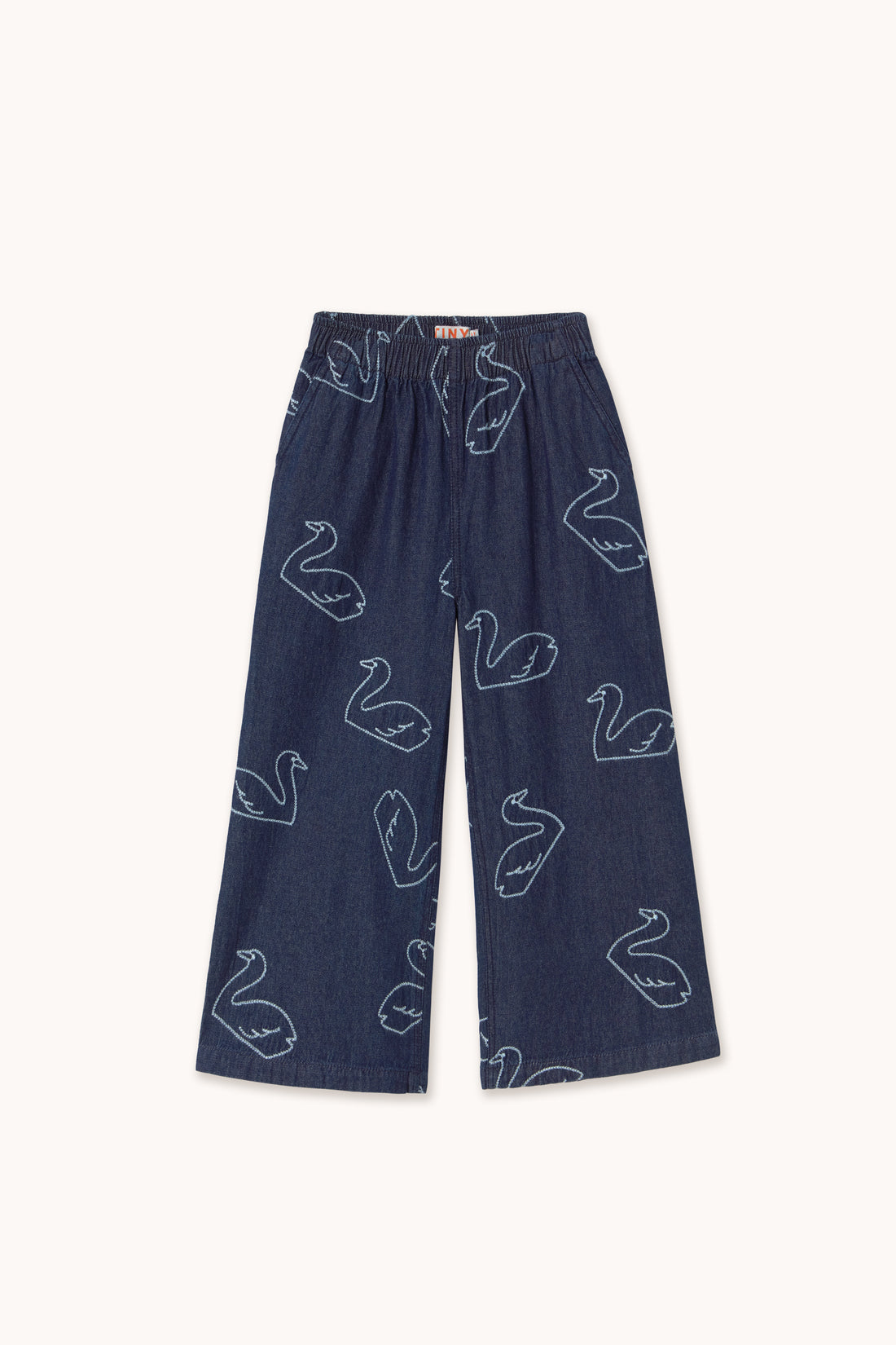 Tiny Cottons Big Swans Denim Pant - Dark Wash Denim