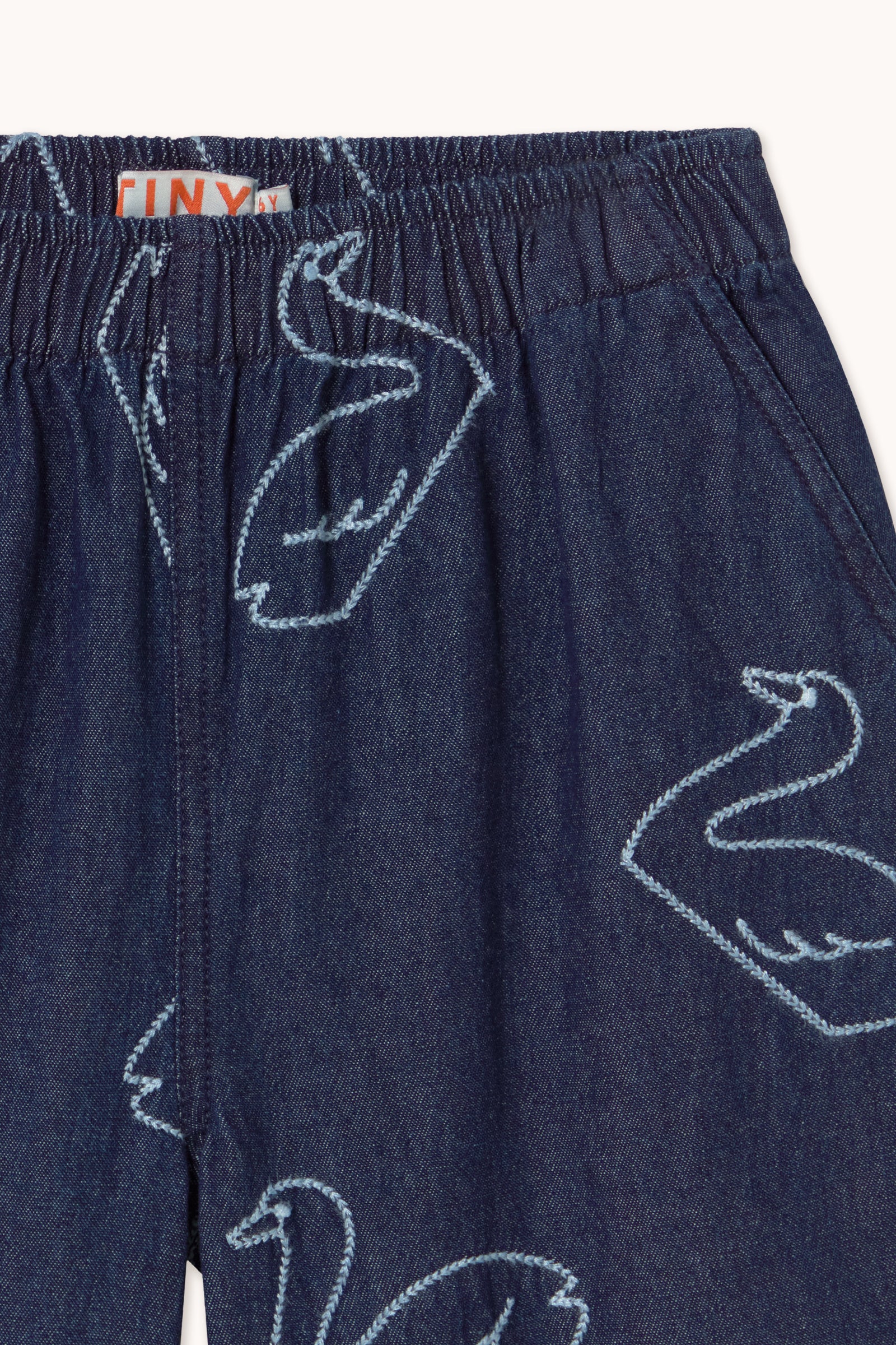 Tiny Cottons Big Swans Denim Pant - Dark Wash Denim – Dreams of