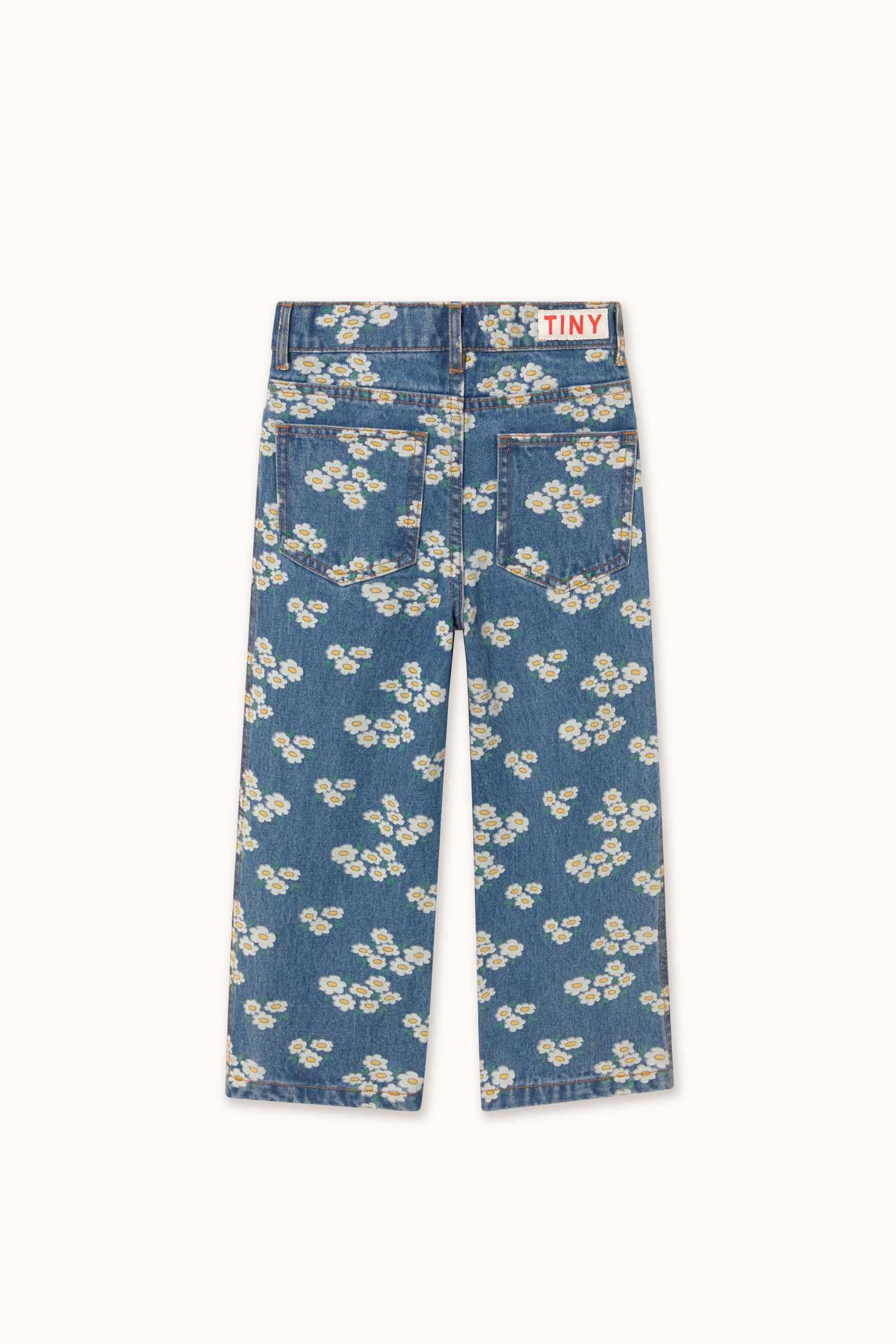 Tiny Cottons Blossoms Denim Jeans - Medium Wash Denim