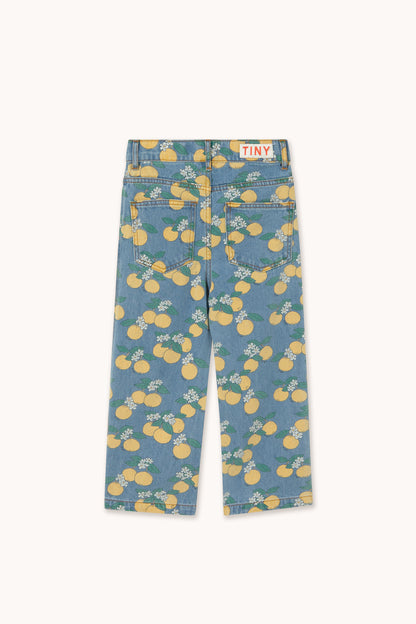 Tiny Cottons Oranges Denim Jeans - Light Wash Denim