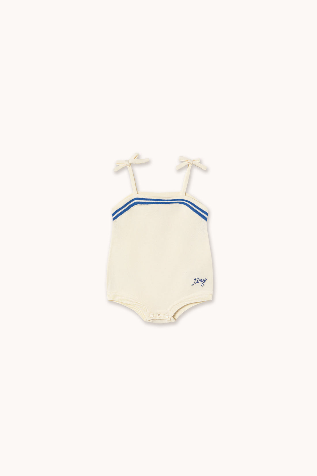 Tiny Cottons Stripes Straps Body - Off-white