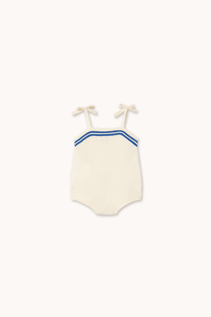 Tiny Cottons Stripes Straps Body - Off-white