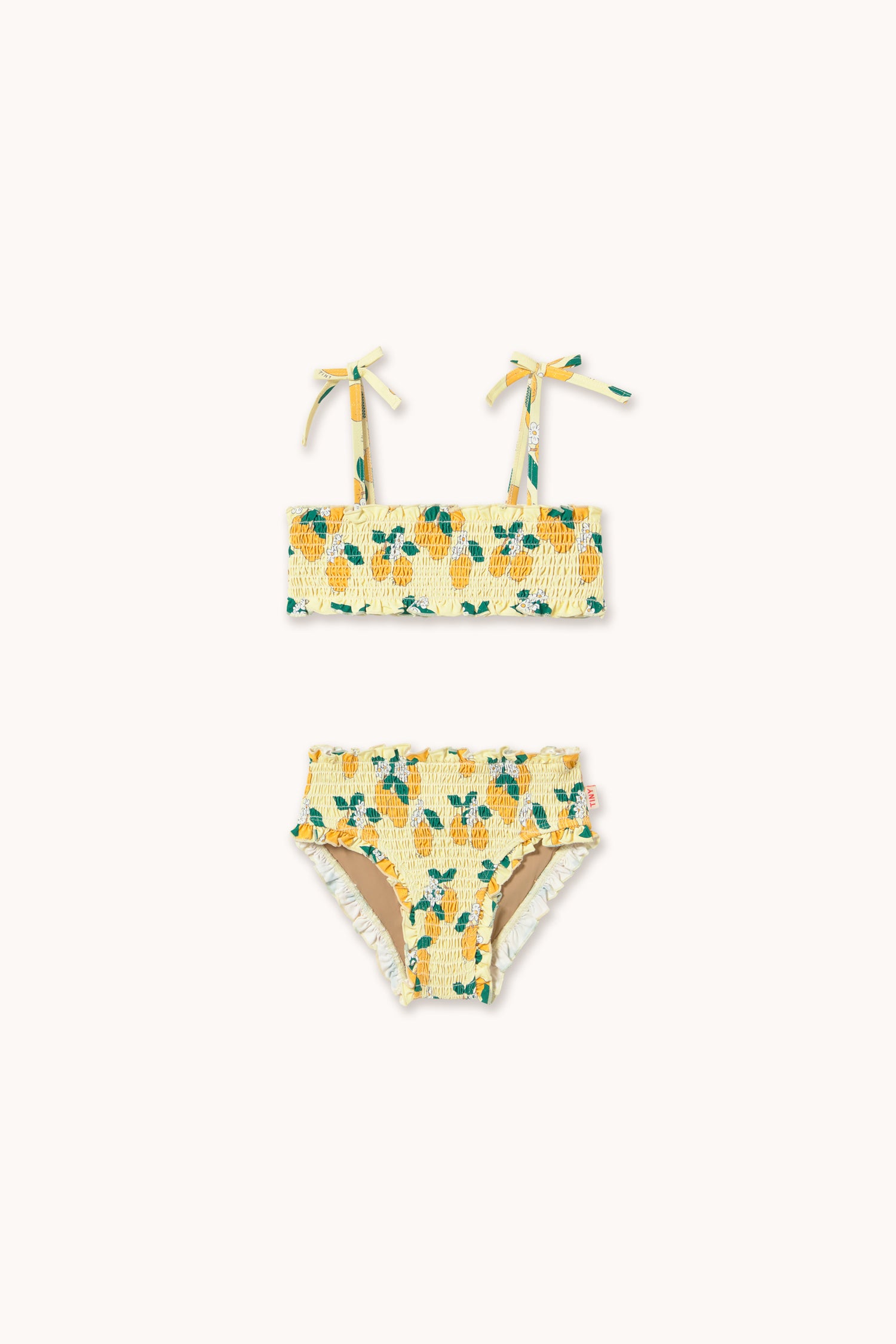 Tiny Cottons Oranges Smock Swim Set - Pastel Yellow