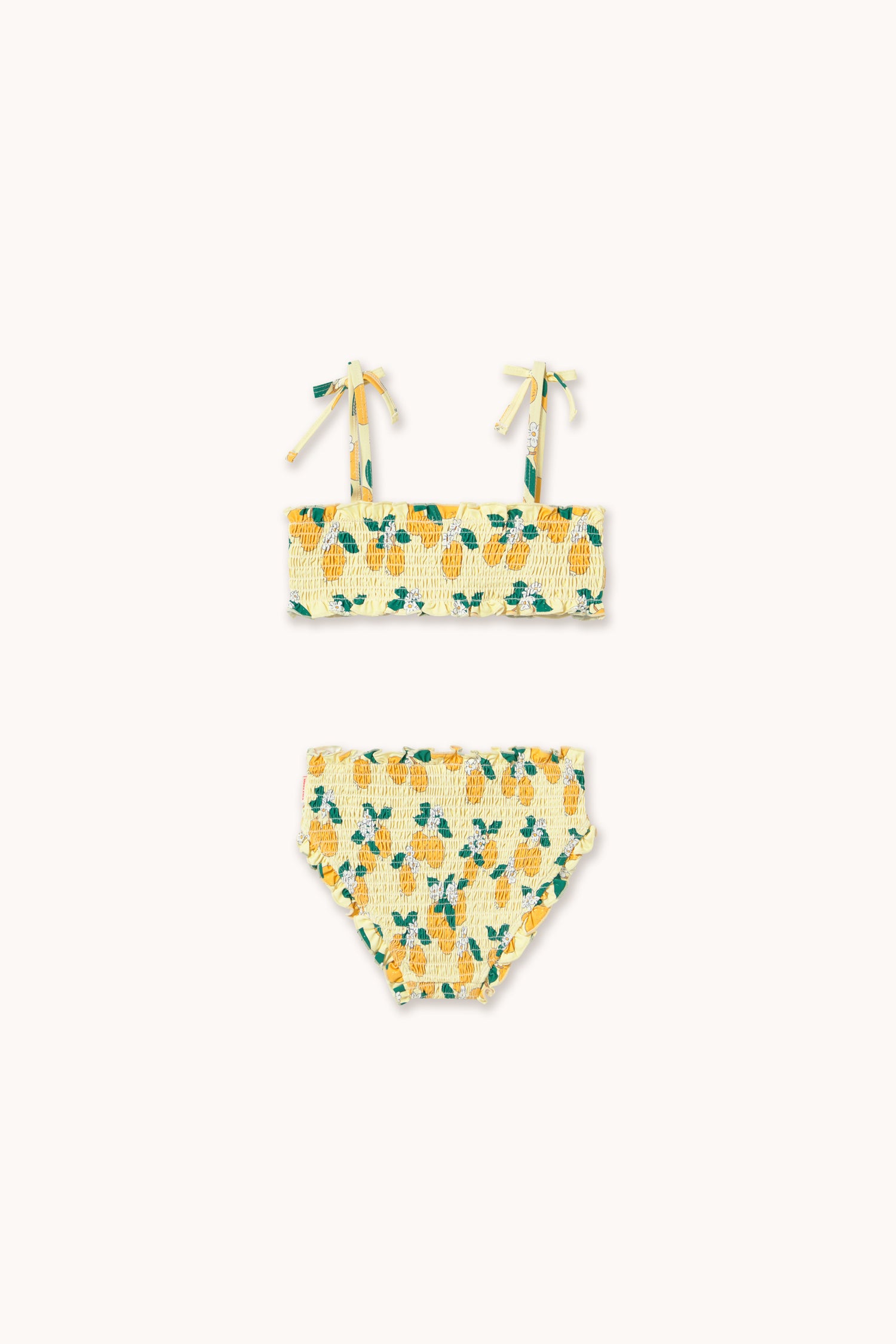 Tiny Cottons Oranges Smock Swim Set - Pastel Yellow