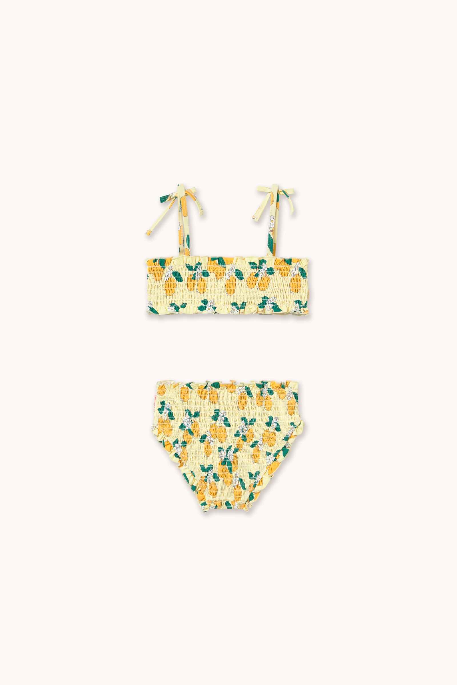 Tiny Cottons Oranges Smock Swim Set - Pastel Yellow