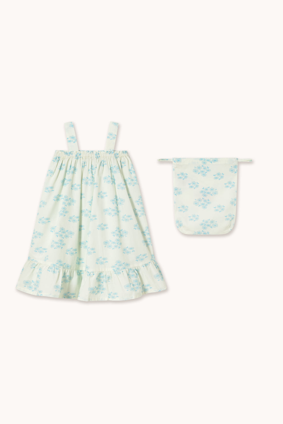 Tiny Cottons Blossoms Nightgown Dress - Off-White